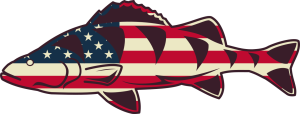 USA Flag Perch Sticker